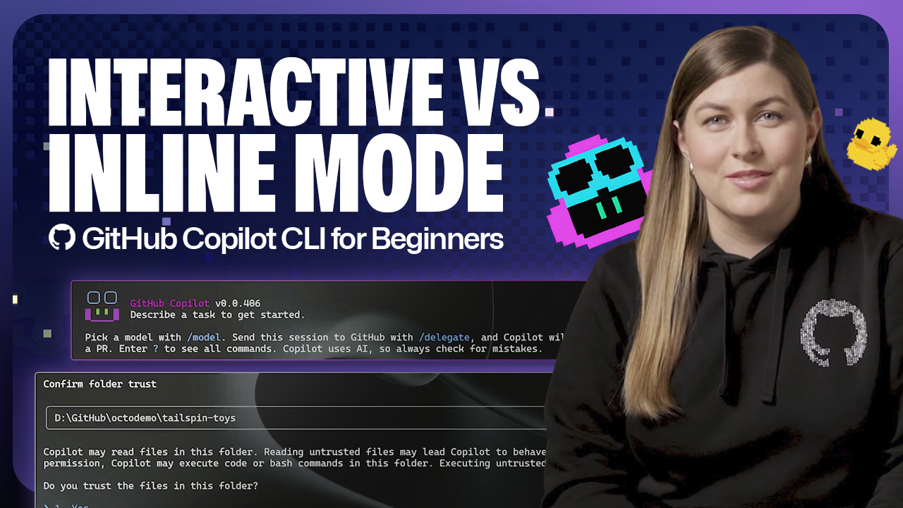 Decorative header image showing 'Interactive vs. inline mode'