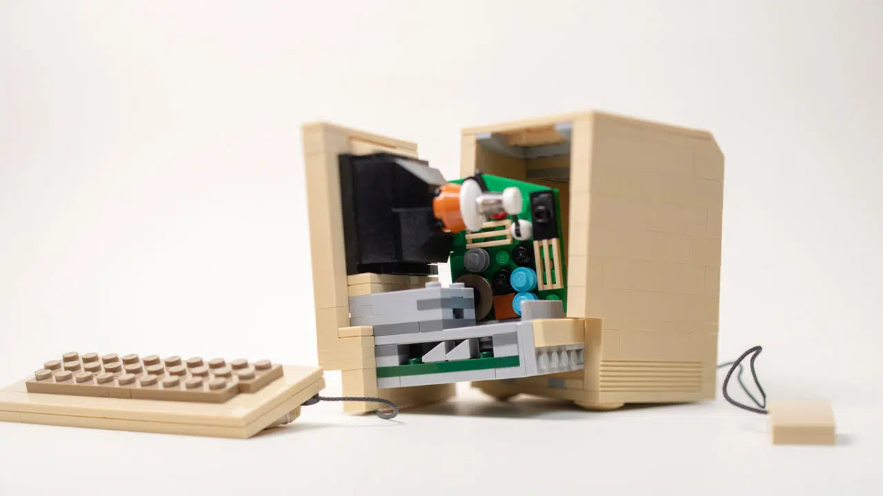 Dator kretskort i lego