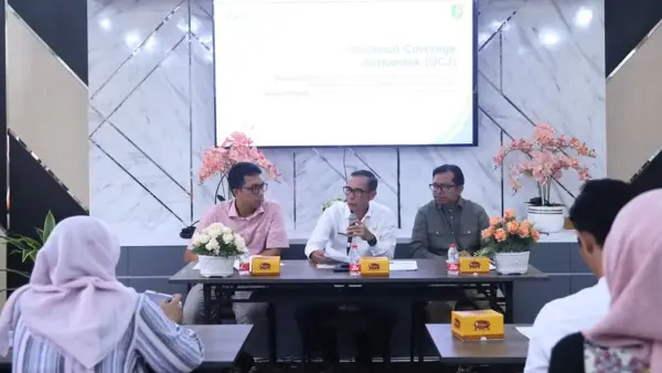 Kolaborasi BPJS Ketenagakerjaan Cabang Sukabumi dengan nBappeda Kota Sukabumi. (Sumber: Istimewa)